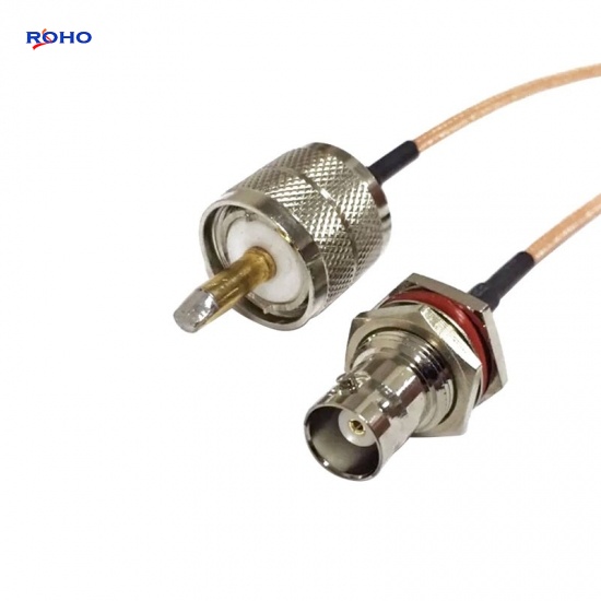 BNC Female to UHF Male Cable Assembly with RG316 Cable