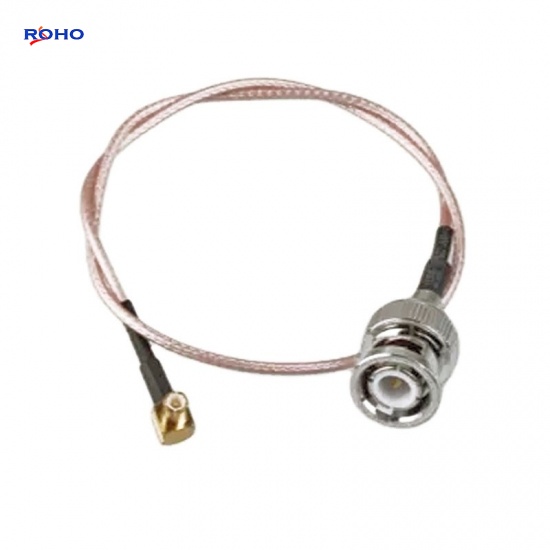 MCX Plug Right Angle to BNC Male Cable Assembly
