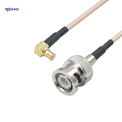 MCX Plug Right Angle to BNC Male Cable Assembly