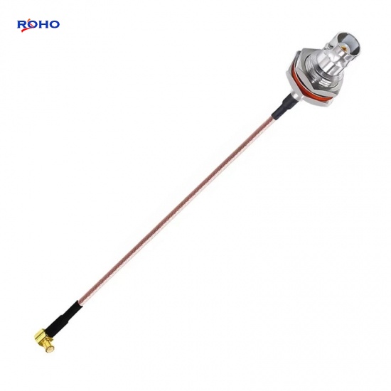 MCX Plug Right Angle to BNC Female Cable Assembly