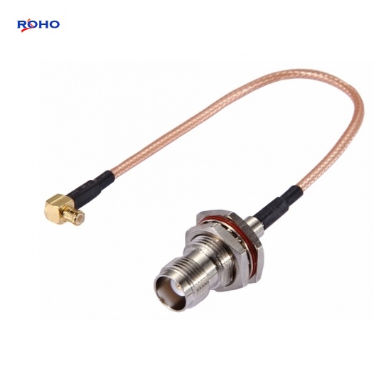 TNC Female to MCX Plug Right Angle Cable Assembly