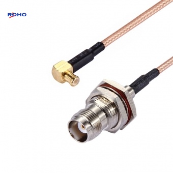 TNC Female to MCX Plug Right Angle Cable Assembly
