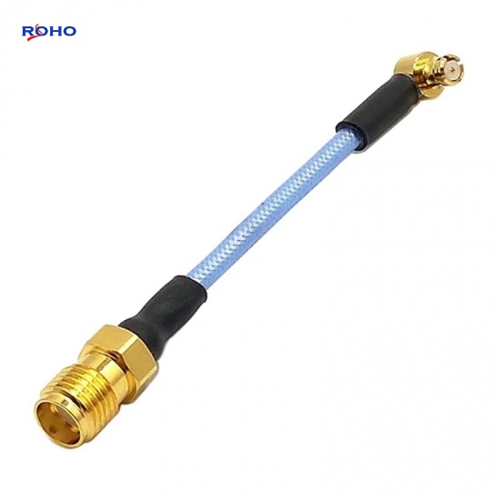 SMP Female Right Angle to SMA Female Cable Assembly