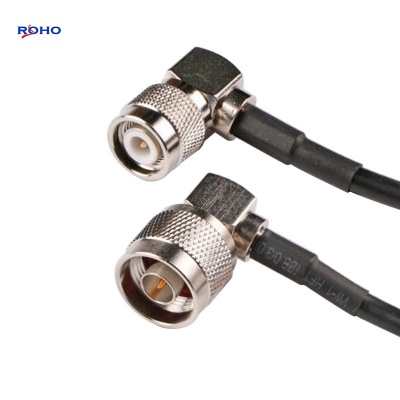 Right Angle N Male to Male LMR195 Cable Assembly