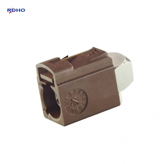 FAKRA F Jack Right Angle Connector Crimp for RG174 RG316 Cable
