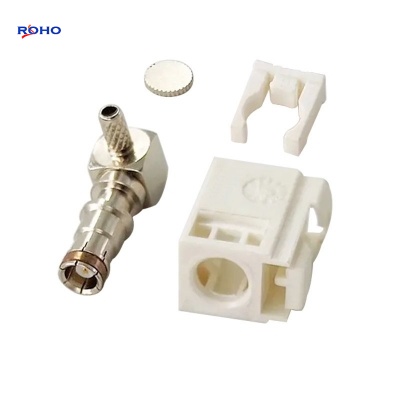 FAKRA B Jack Right Angle Connector Crimp for RG174 RG316 Cable