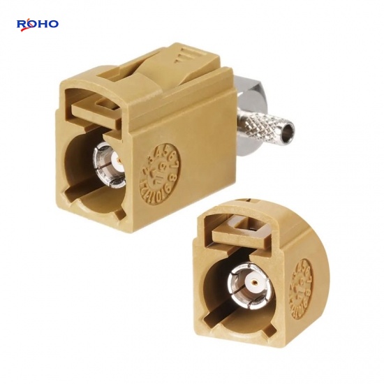 FAKRA K Jack Right Angle Connector Crimp for RG174 RG316 Cable