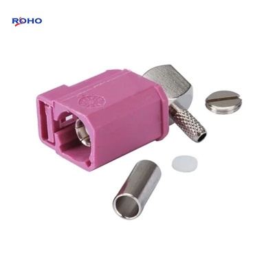 FAKRA H Jack Right Angle Connector Crimp for RG174 RG316 Cable