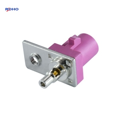 FAKRA H Plug Connector with Threaded Panel