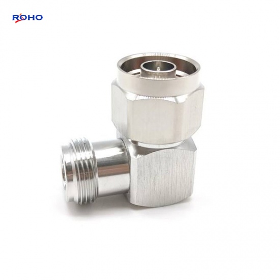 N Female to N Male Right Angle Adapter