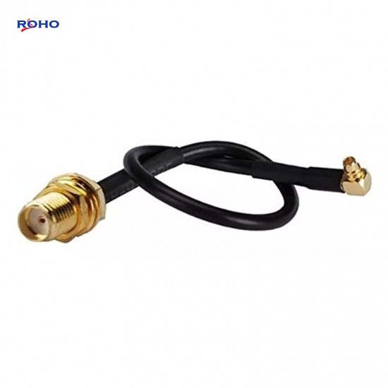 MMCX Right Angle Plug to SMA Female Cable Assembly