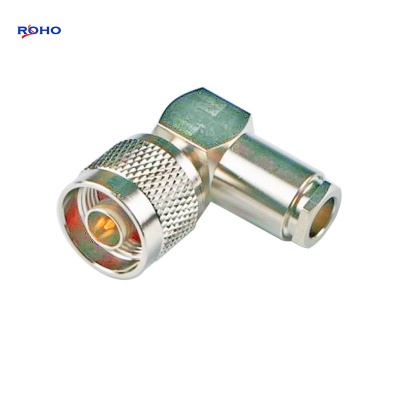 N Male Right Angle Clamp Coaxial Connector