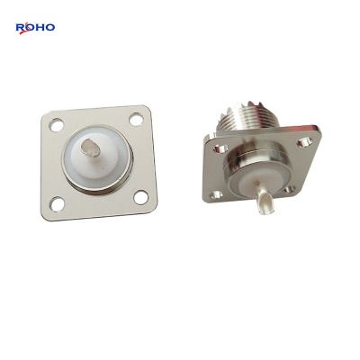 UHF Female 4 Hole Panel RF Coaxial Connector