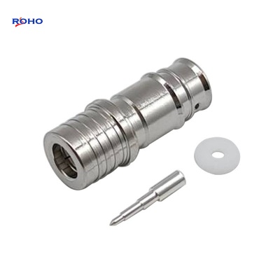 QMA Male Solder Connector for 1/4 Superflexible Cable