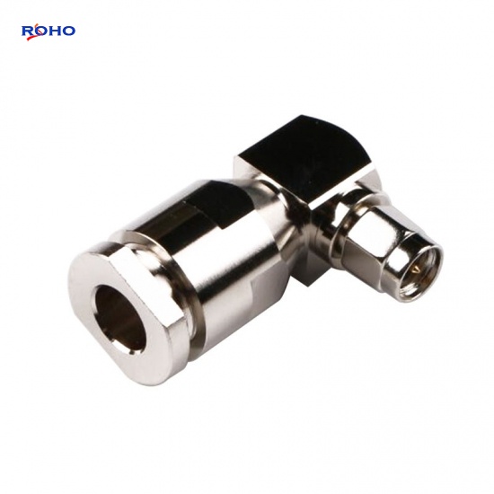 SMA Male Right Angle Clamp Connector for LMR300 Cable