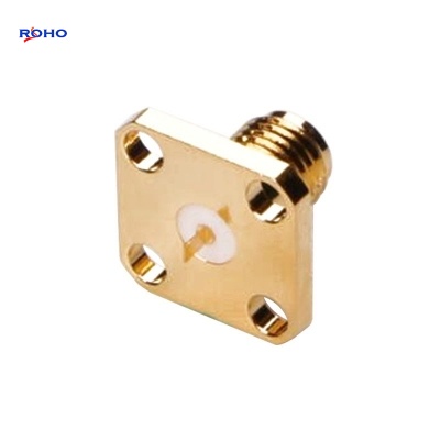 SMA Female 4 Hole Flange RF Connector