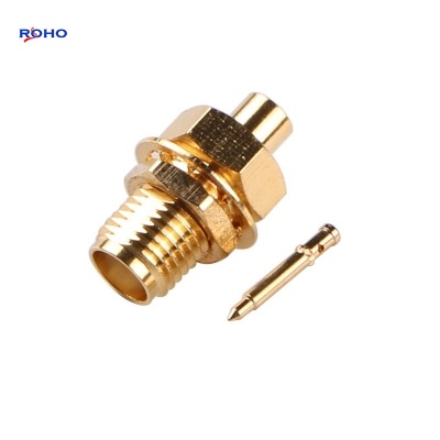 RP SMA Female Bulkhead RF Coaxial Connector