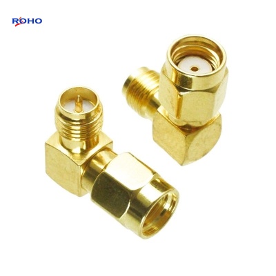 SMA Male to SMA Female Right Angle RF Adaptor