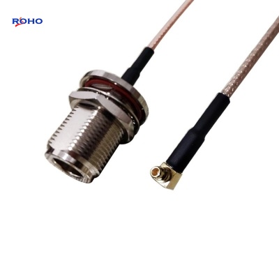 MMCX Right Angle Plug to N Female Cable Assembly