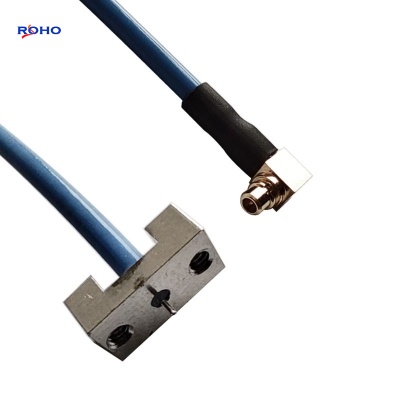 MMCX Right Angle Plug to Bushing Cable Assembly