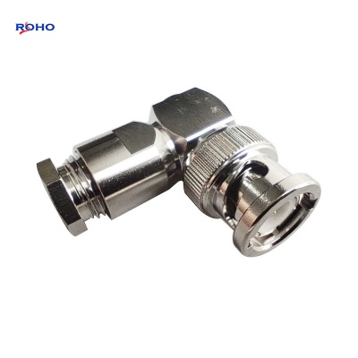 BNC Male Clamp Right Angle Connector