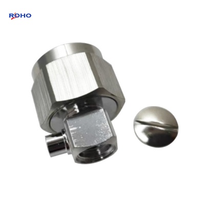 N Male Right Angle Connector for RG402 Cable