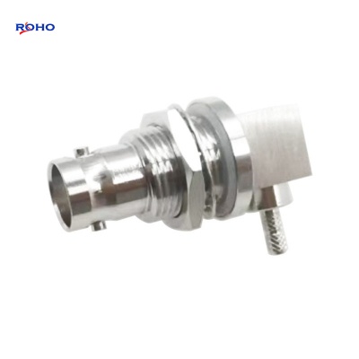 BNC Female Bulkhead Right Angle Connector