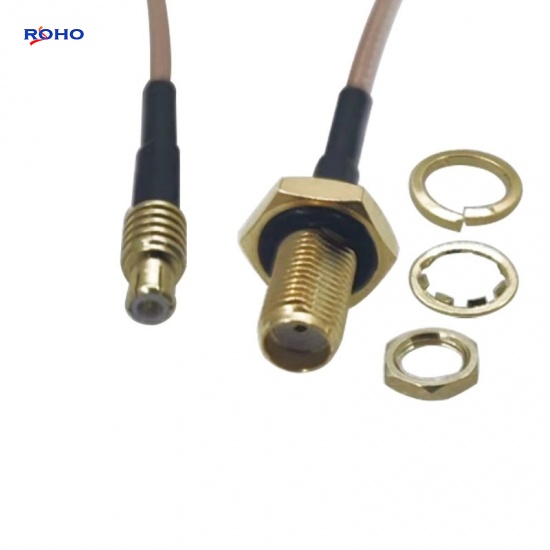 MCX Plug to SMA Female Cable Assembly with RG316 Cable