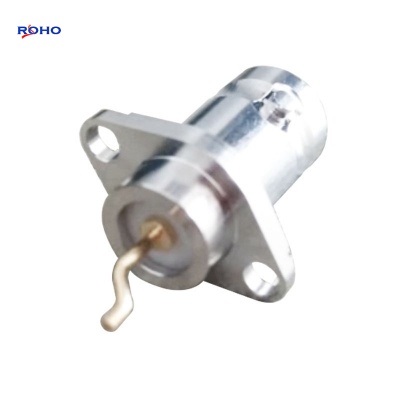 BNC Female 2 Hole Panel Flange Connector