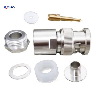 BNC Male Clamp Connector for LMR240 Cable