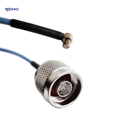 SMP Female Right Angle to N Male Cable Assembly
