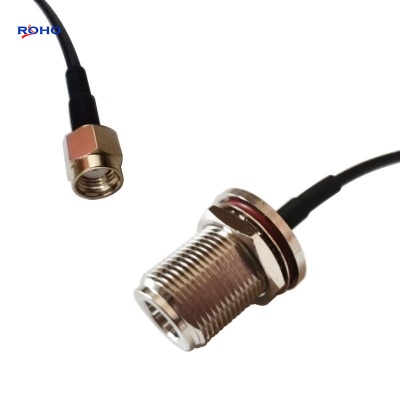 N Female to RP SMA Male LMR100 Cable Assembly