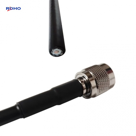 RP TNC Male to SMA Male Right Angle Cable Assembly