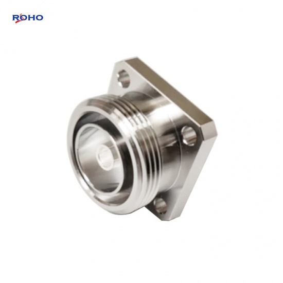 7/16 DIN Female 4 Hole Flange RF Coaxial Connector
