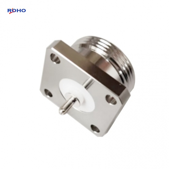 7/16 DIN Female 4 Hole Flange RF Coaxial Connector