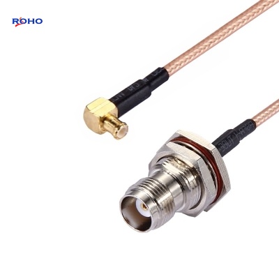 TNC Female to MCX Plug Right Angle Cable Assembly
