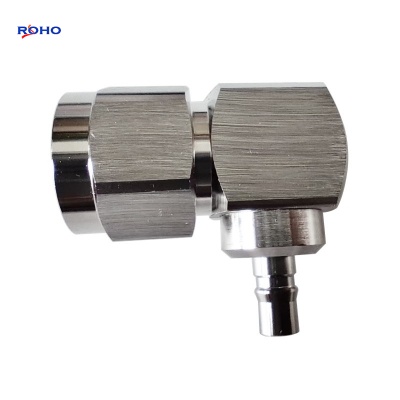 QMA Female to N Male Right Angle Adaptor