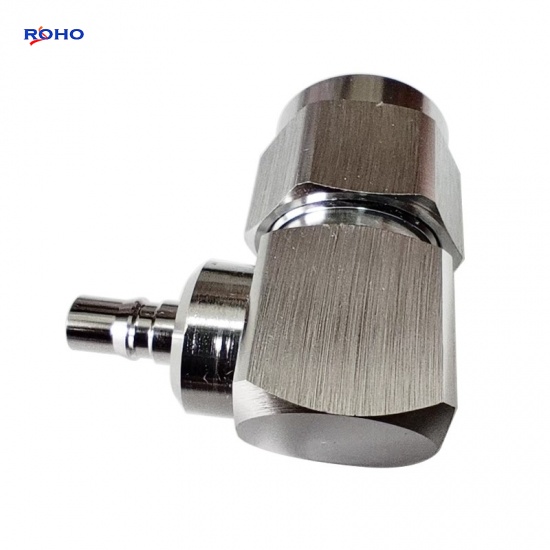 QMA Female to N Male Right Angle Adaptor