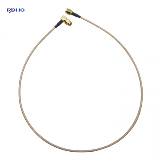 SMA Male Right Angle to SMA Male Cable Assembly