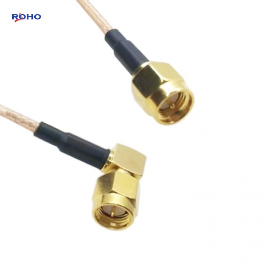 SMA Male Right Angle to SMA Male Cable Assembly