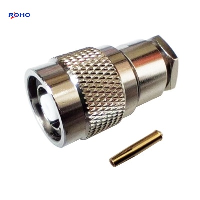 RP TNC Male Clamp Connector for RG174 Cable