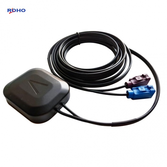 2 in 1 LTE GPS Fakra Connector Adhesive Mount Combo Antenna