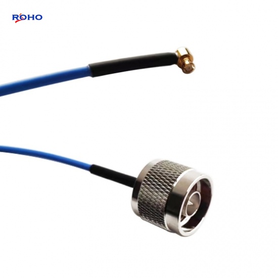 SMP Female Right Angle to N Male Cable Assembly