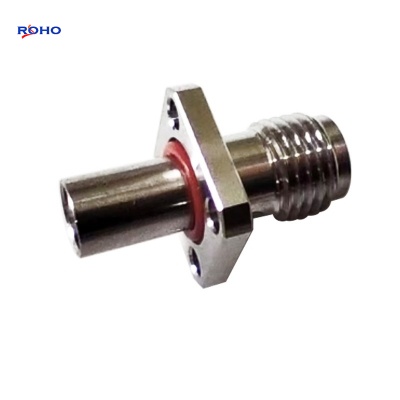 SMP Male to SMA Female 4 Hole Flange Adaptor