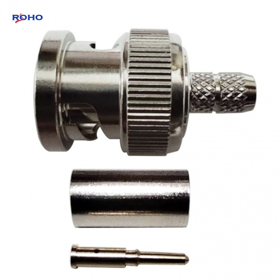 BNC Male Crimp Connector for RG58 RG400 Cable