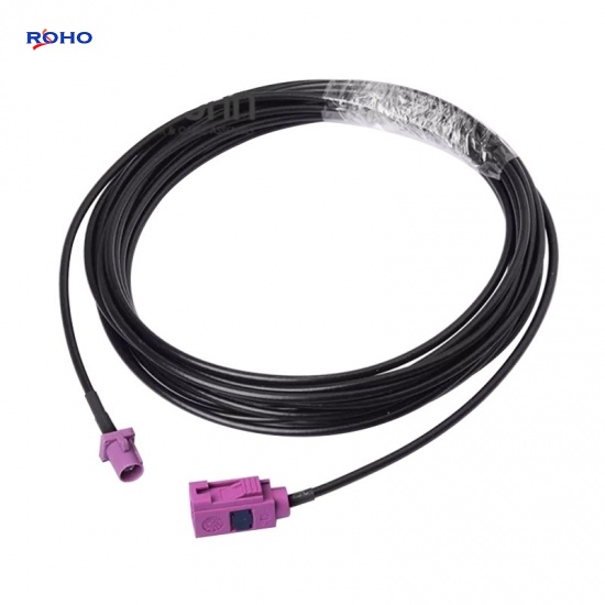 Fakra Plug to Fakra Jack with RG174 Cable Assembly