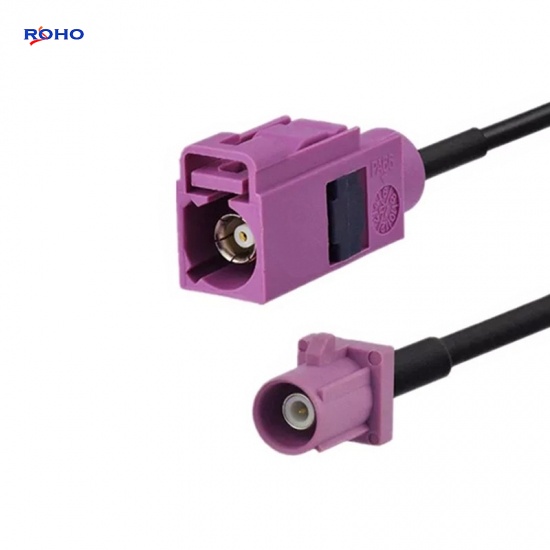 Fakra Plug to Fakra Jack with RG174 Cable Assembly