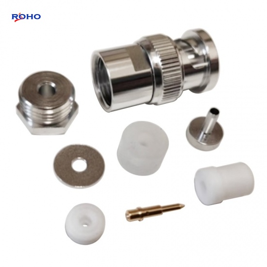 BNC Male Clamp Connector for RG174 Cable
