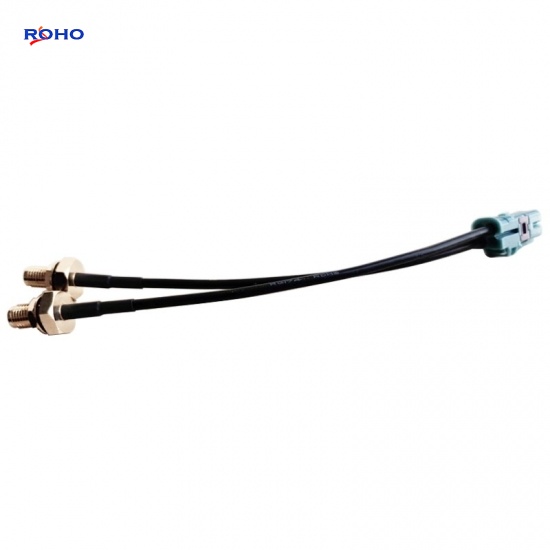 2 Pin Mini Fakra Jack to SMA Female Cable Assembly