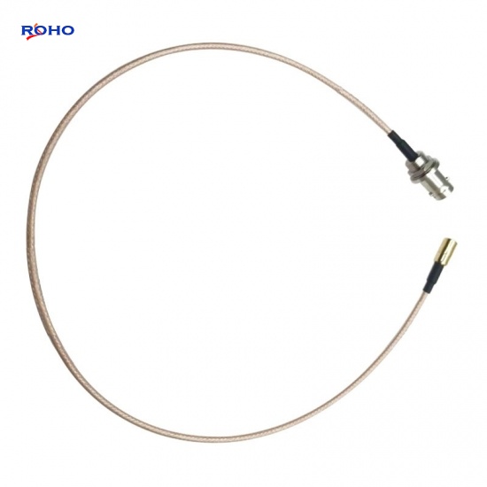 BNC Female to SMB Plug Cable Assembly with RG316 Cable